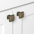 thumbnail image 3 of GlideRite  5-Pack 1-1/4 in. Antique Square Deco Cabinet Knobs, 3 of 3
