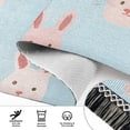 thumbnail image 6 of Yayeee Runner Rug for Bedroom 2'x6' Machine Washable Hallway Non Slip Mat, Cute Rabbits, 6 of 8