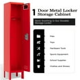 thumbnail image 2 of KAER Metal Locker, Lockers for Employees, 66" Storage Locker with Mirror & Hooks, Storage Cabinet with Doors and Shelves for Gym, Office, School, Home, 2 of 9