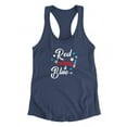 thumbnail image 3 of Red Wine And Blue Racerback Tank Women -Smartprints Designs, Female Medium, 3 of 4
