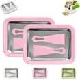 thumbnail image 1 of Myfroroll Ice Cream, Froroll Ice Cream, Instant Ice Creams Roller Maker, Easy Clean-Up, Homemade Diy For Gelato, With Stainless Cold Plate & 2 Spatulas (Pink,2pcs), 1 of 9