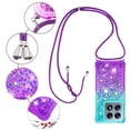 thumbnail image 5 of Funda para Xiaomi 14T/14T Pro 5G Brillantina Líquida Divertida Reluciente y con Cristales en Movimiento Cuerpo Cruzado con Cordón Ajustable, 5 of 5