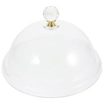 OUNONA Clear Food Dome Cover Plastic Cake Lid with Handle for Home Dessert Presentation