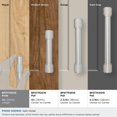 thumbnail image 3 of Amerock Faraday 2 inch (51mm) Length Satin Nickel Cabinet Knob, 3 of 6