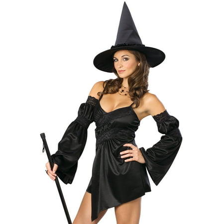 Sexy Enchanted Cauldron Wicked Witch Halloween Fancy Party Womens Costume