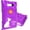 Purple, variant on OPTIPAK Plastic Bags with Handles – 12x15 Merchandise Bags for Small Business, Die-Cut Retail Boutique & Shopping Bag, Goodie Bag & Trade Show Supplies – Enjoy Life (Pack of 100)