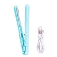 thumbnail image 2 of Deago 2-in-1 Mini Curling Wand Flat Iron Hair Straightener, Mini Dual Purpose Curling Flat Iron, Portable Travel Curling Wand for All Hair Types (Blue), 2 of 9