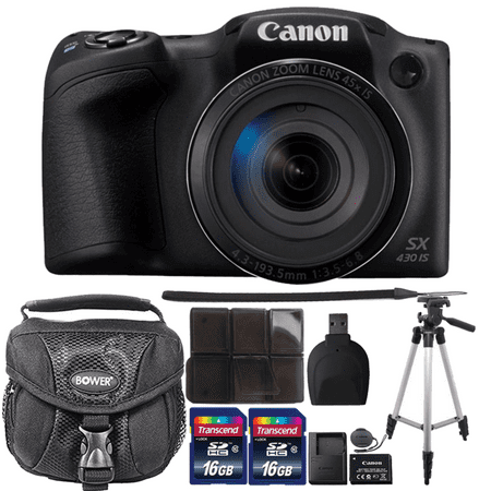 Canon PowerShot SX430 IS 20MP Digital Camera with Accessory