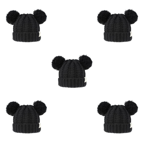 Sonducket Gorro Multicolor tejido mixto diseño de doble capa para la cabeza forro cómodo gorros de buena retención de calor para niños Type6 NO6
