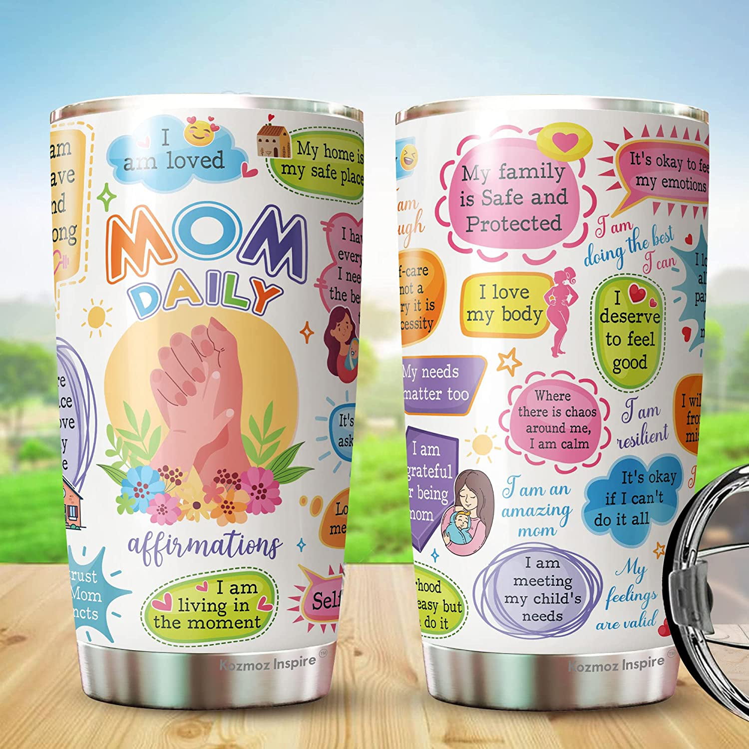 PREZZY I'm Your Favorite Child Personalized Tumbler 20oz Funny Cute  Tumblers with Lid Mothers Day Gift for Women Mom Mother Cute Heart Custom  Kids