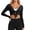 Black, variant on Womens Summer Warp Top BWASD Long Sleeve Soft Bolero Tie Front Cropped Cardigan Shrug Solid Color Casual Elegant Lightweight for Yoga Outdoor Travel Light Yellow S-XXL