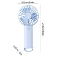 thumbnail image 2 of Portable Foldable USB Handheld Fan with LED Display, 5-Speed Quiet Operation, Long Battery Life, and Neck Hanging Design for Travel, Outdoor Activities, and Comfort, 2 of 5