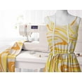 thumbnail image 6 of Soimoi Abstract Printed, Japan Crepe SatinFabric, by The Yard 54 Inch Wide, Decorative Sewing Fabric for Dresses Kimonos Gowns, Yellow, 6 of 6