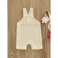 thumbnail image 2 of Infant Girl Sleeveless Romper Buttons Jumpsuit Bodysuit Summer Clothing, 2 of 8
