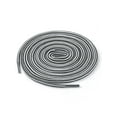 thumbnail image 1 of INSPIRE CHIC Unisex Round Rope Dual Colored Striped 1/5 Thick Boot Shoelace 90cm / 35.43" White Gray, 1 of 4