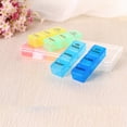 thumbnail image 3 of Colorful English 21 Grids Pill Box Portable Monthly Pill Organizer Container Storage Box Medicine Case, 3 of 7