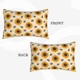 thumbnail image 2 of Gukieu Sunflowers And Bee Print Plush Pillow Cover, Hidden Zipper Pillow Protector without Pillow Core, Suitable for Bedroom, Office, Car Decoration-16"x24", 2 of 6