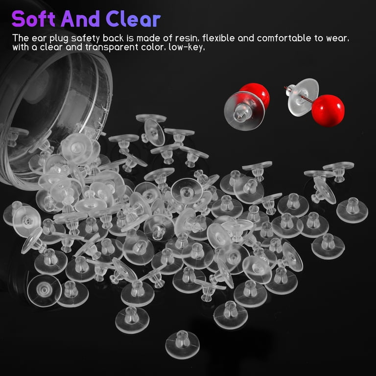 soft silicone earring backs for studs