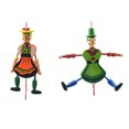 thumbnail image 1 of 4pcs Pull String Puppet Doll Toys Funny Wooden Toy Ornament Hanging Decorations, 1 of 7