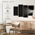 thumbnail image 4 of Elephant Stock Abstract Blinds Wall Art - Horizontal Multi Panel Canvas - Living Room Wall Decor - Abstract Multi Panel - Black And Gray Decor - 52" x 32", 4 of 4