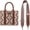 Brown, variant on Wrangler Women's Boho Aztec Tote Bag - Stylish Shoulder Purse with Top Handle Satchel Design, Deep Pink