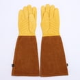 thumbnail image 4 of Guantes de jardinería Guantes de soldador alargados Guantes de trabajo anticorte Anticuchillo Seguro laboral Guantes resistentes a altas temperaturas (Tamaño M) JAMW Sencillez, 4 of 4