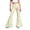 P246 Beige, variant on Tfken Child Soft Comfy Pants School Daily Wear Flare Denim Pants Girls With Pockets Stretch Fashion Graphic Print Kids Casual Clothes Size 5-6 Years Beige