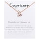 thumbnail image 5 of Collar de Aleación Minnieouse Doce Signos del Zodiaco Oro Rosa Piscis, 5 of 6