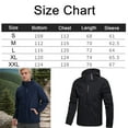 thumbnail image 5 of NKZNKZ Men's Jacket Waterproof Coat Men's Lightweight Softshell Jacket with Hood Waterproof Lined Windbreaker Outdoor Coat for Hiking Black SIZE:L, 5 of 8