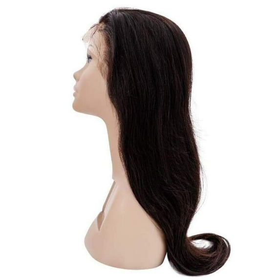 HairVillas Womens Natural Silky Medium Straight Front Lace Wigs