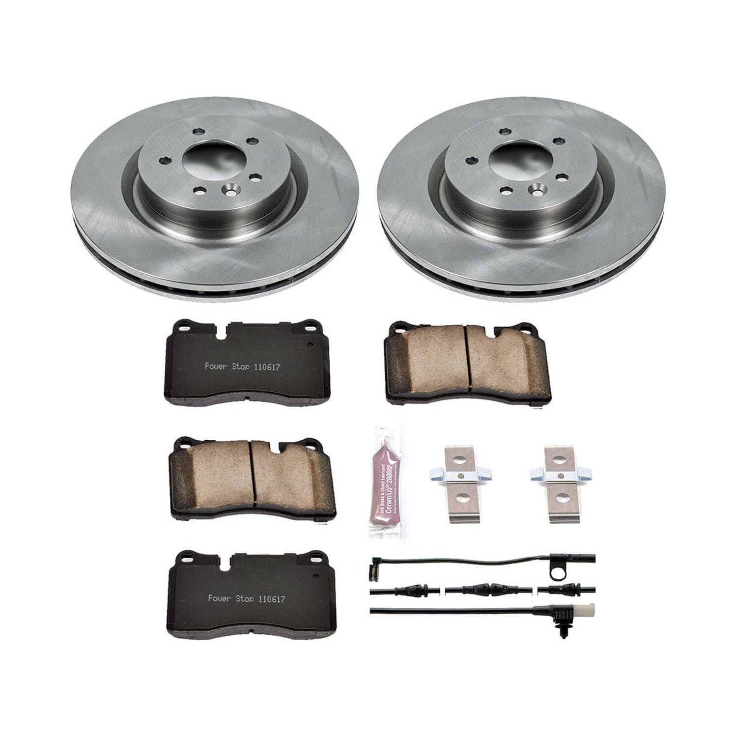 Power Stop Front Stock Replacement Brake Pad and Rotor Kit KOE5422
