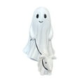 thumbnail image 4 of Estatua de perro fantasma paseando de Halloween, adorno de resina, escultura espeluznante para entrada, patio, sala de estar, alféizar de ventana festivo sin flores, 4 of 9