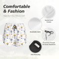 thumbnail image 6 of Lsque Hot Air Balloon Printed Women's Running Shorts with Liner Pockets,Elastic Quick Dry Workout Athletic Gym Yoga Shorts,Womens High Waist Shorts-XX-Large, 6 of 9