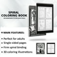thumbnail image 4 of Cozy Time Monochrome Coloring Book Spiral Bound for Adults, Softcover, Relaxing One-Color Illustrations with Pets, Daily Activities and Peaceful Home Scenes for Mindfulness, Stress Relief, 4 of 6