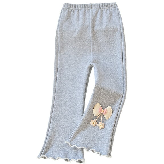 YWOAGH Pajama Pants for Girls Everyday Wear Stretchy Soft Comfortable Casual Trousers for Toddler Kids Spring Summer Girls Pants Light Gray 7-8 Years