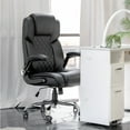 thumbnail image 3 of GENESIS Stylish Comfortable Office Desk Chair, Customer Rolling Seat, Butterfly mechanism Adjustable Height Perfect for Office, Conference Room, Reception, Waiting Area, Black, 3 of 7