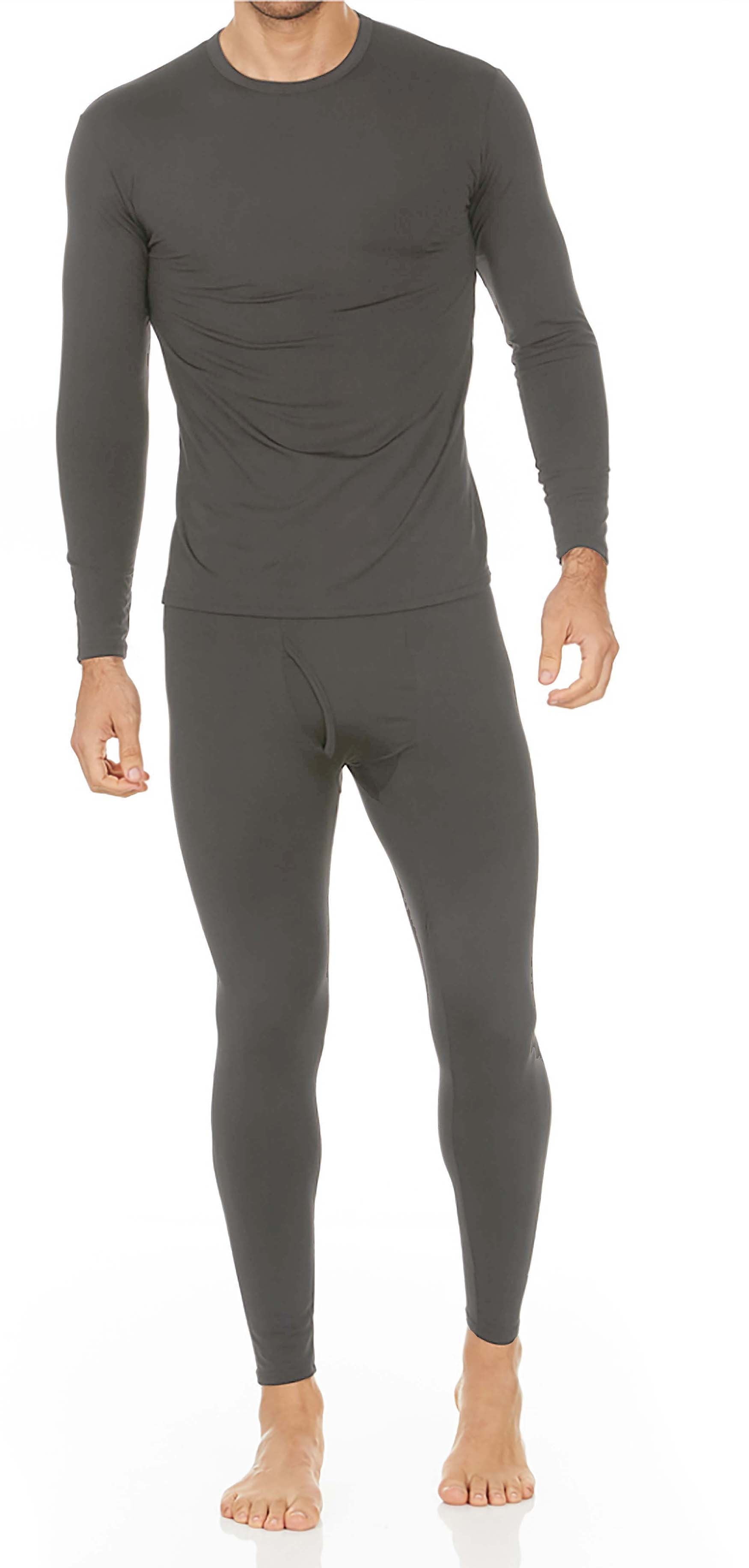 Moet Fashion Mens Ultra Soft Thermal Underwear Long Johns Set with Fleece Lined
