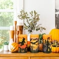 thumbnail image 5 of Halloween Flameless Flickering LED Candles with 6-Hour Timer, Battery Operated Wax Candles Assorted Decals Witch, Bats, Castle Set of 3 for Decoration, 5 of 5