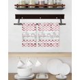 thumbnail image 3 of Red Plaid Farmhouse Kitchen Dish Towels for Drying Dishes Set of 3, Watercolor Cute Country Pigs Checkered Waffle Weave Microfiber Hand Tea Bathroom Towels Quick Dry & Absorbent Towel 15.7x23.6, 3 of 7