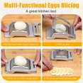 thumbnail image 4 of Stainless Steel Egg Cutter, Professional Boiled Egg Cutter, Egg Skimmer, Egg Slicer Cutter, Egg Cutter Metal Sheet, Boiled Egg Bottle Opener, 4 of 4