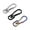Black, variant on tooloflife Portable Key Ring Carabiner Spring Buckles Titanium Alloy Bearing Capacity 25KG 3 Colors