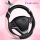 thumbnail image 4 of Funda de volante Cxtiy de piel para coche, 38 cm, color rosa, 4 of 6