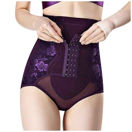Celivon Seamless Shaping Tummy Control Panties Thong Shapewear For Women High Waisted Butt Lifting Lace Shaper S Clothes Underwear Under Dress Shapewear Shorts