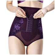 Puntoco Women Corset Clearance Waist Lace Body Shaper Corset Tummy Slimming Girdles Shaping Clothes Purple L(L)