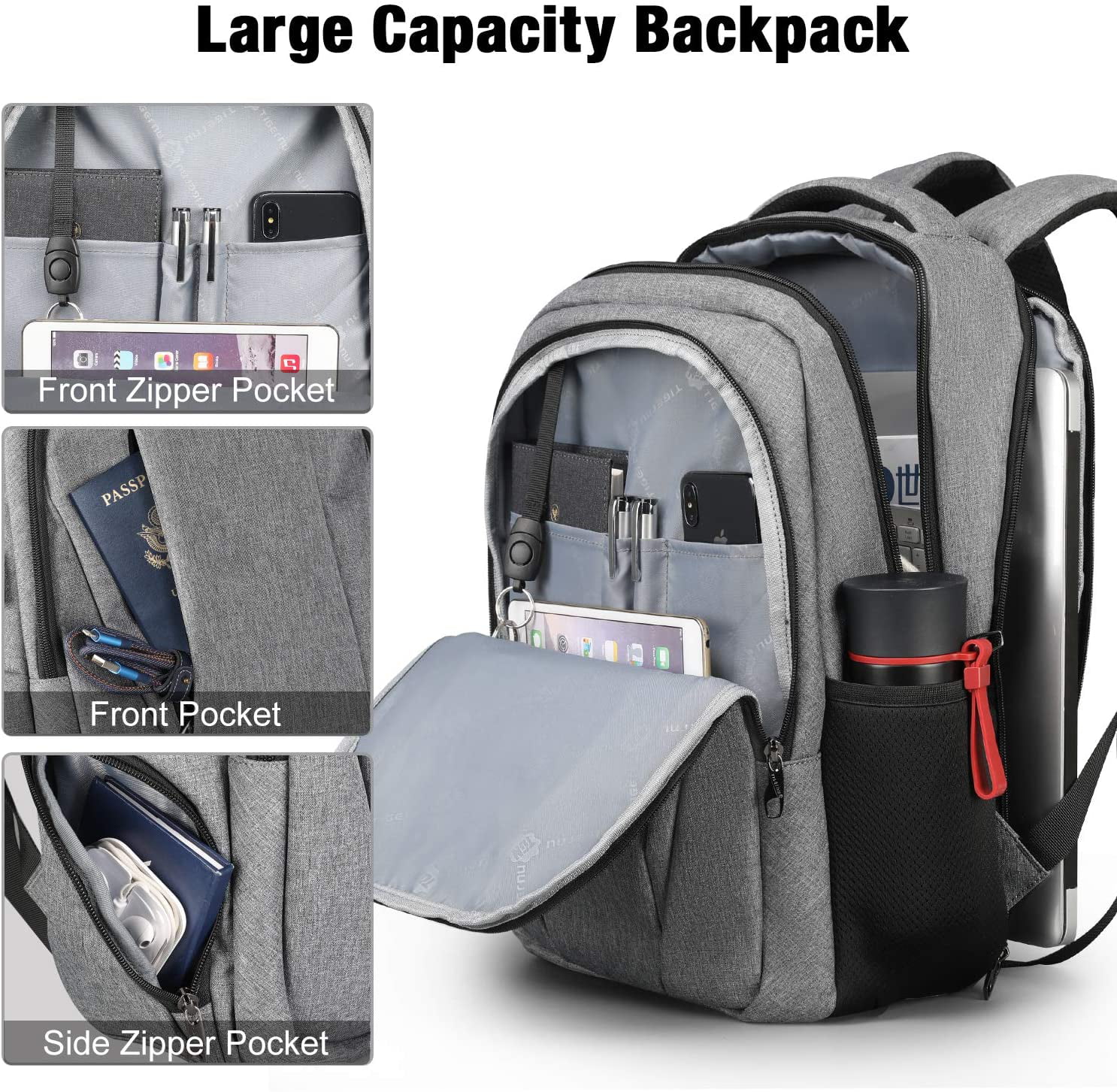 Casual Backpack for Boys Girls in School College Color Light and Shadow Large Daypack Laptop Fits 15.6Inches Computer for Students Hiking Outdoor Travel Bags for Women