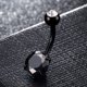 thumbnail image 1 of Anillo para el vientre ANGGREK DCZP01 Acero inoxidable + Zircon Plata Blanco, Negro, Oro rosa Blanco, Oro Blanco 21 x 8mm, 1 of 1