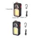 thumbnail image 4 of Injueey Luz de trabajo solar Linterna de viaje recargable Bolsillo impermeable Llaveros de emergencia Antorcha Carpa Decoraciones para acampar Iluminación y accesorios Plata Injueey HA074348-02, 4 of 6