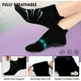 thumbnail image 3 of Grip Socks for Women Pilates Yoga Non Slip Socks with Grips for Barre Hospital Home Athletic 3/4 Pairs Grip Socks, 3 of 5