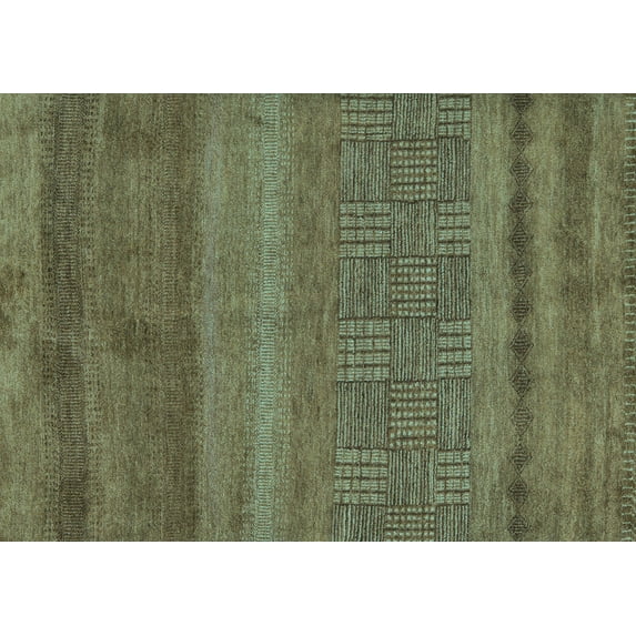 Ahgly Company Indoor Rectangle Abstract Light Blue Modern Area Rugs, 3' x 5'