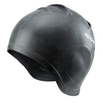 Sporti Silicone Swim Cap, Anti-Slip Grip, Extra Ear Space